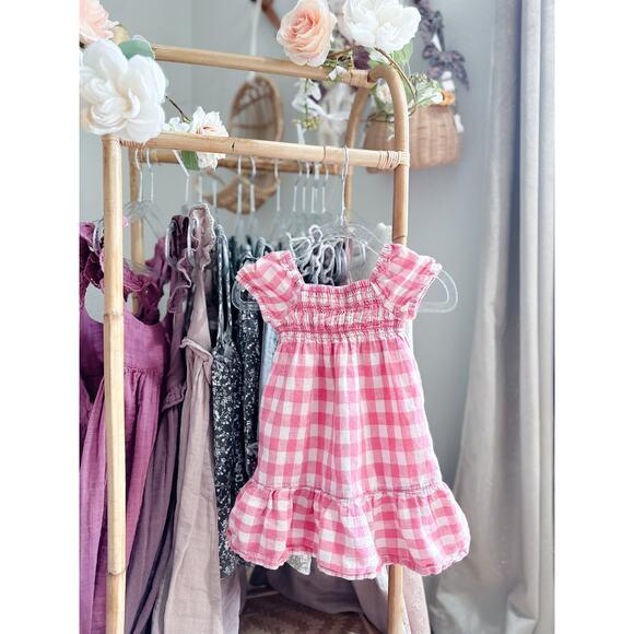 Picnic In The Orchard Old Navy Gingham Dress 6-12mths - Picture 2 of 2